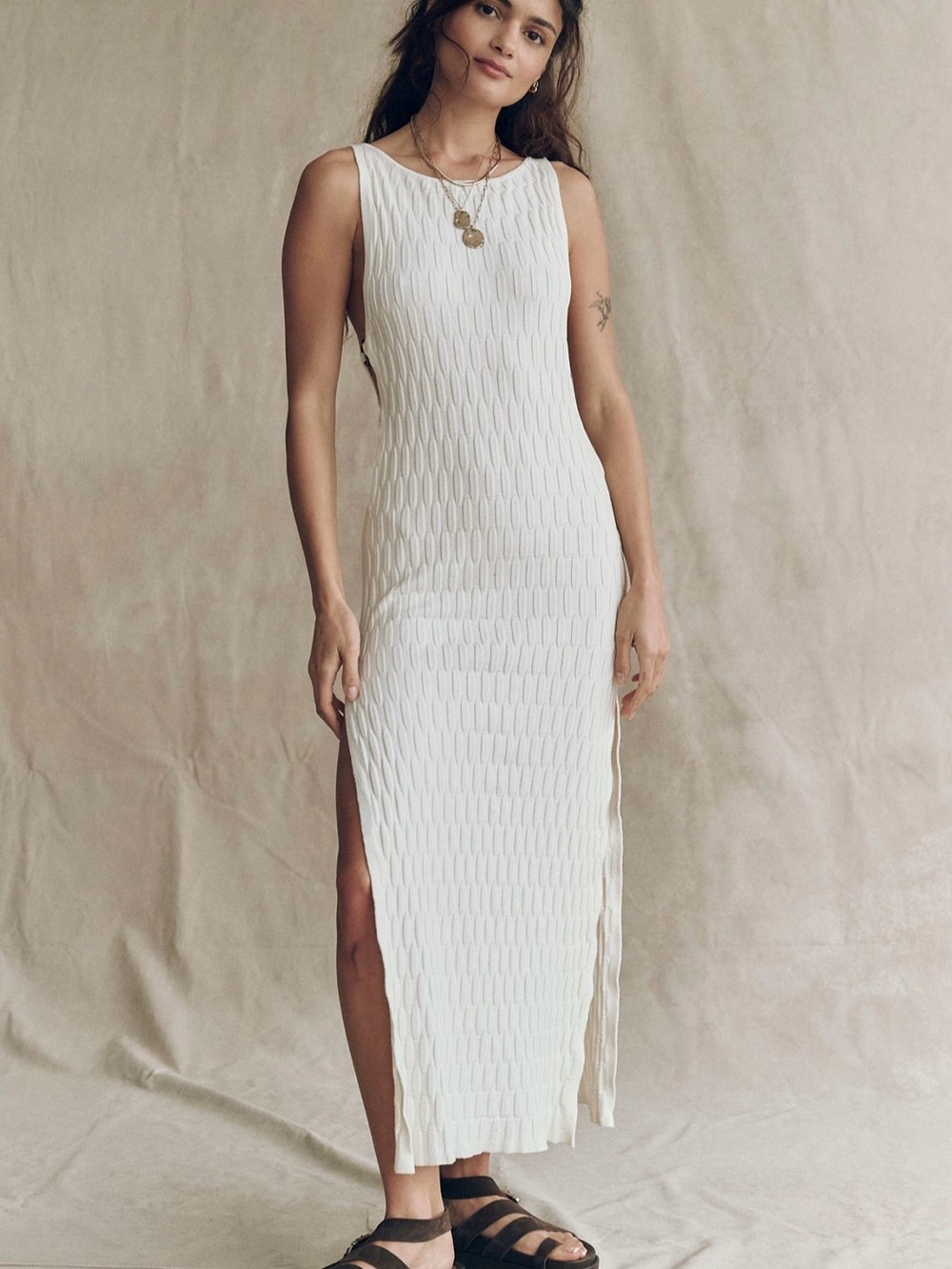 NWT Free People Free-est Lilliana Sweater Midi Dress with Ring-Detail - Picture 2 of 12